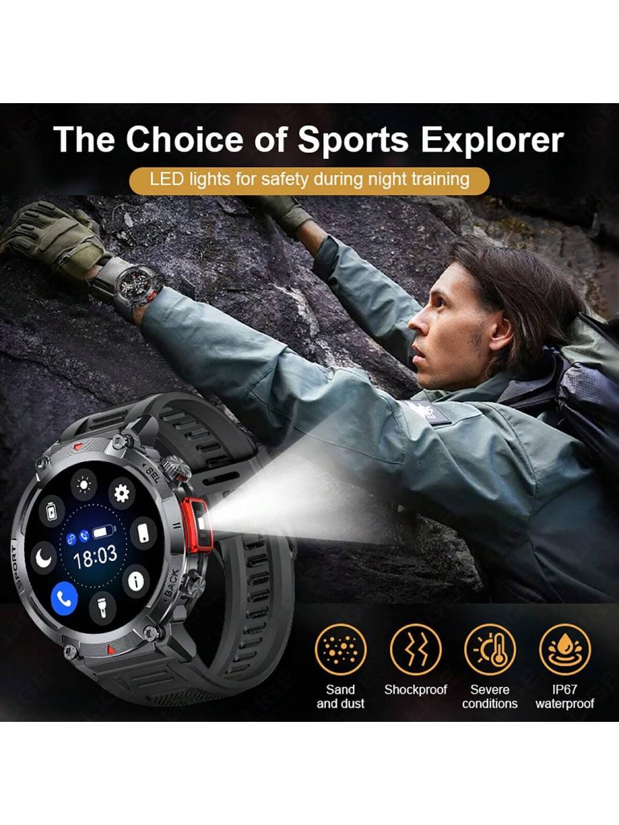 Smart Watch 145 Inch TFT IP67 Fitness Tracker Music Remote Monitor