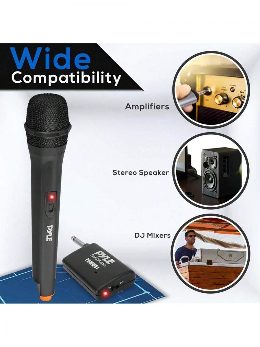 VHF Handheld Wireless Microphone Pro Audio Transmitter System