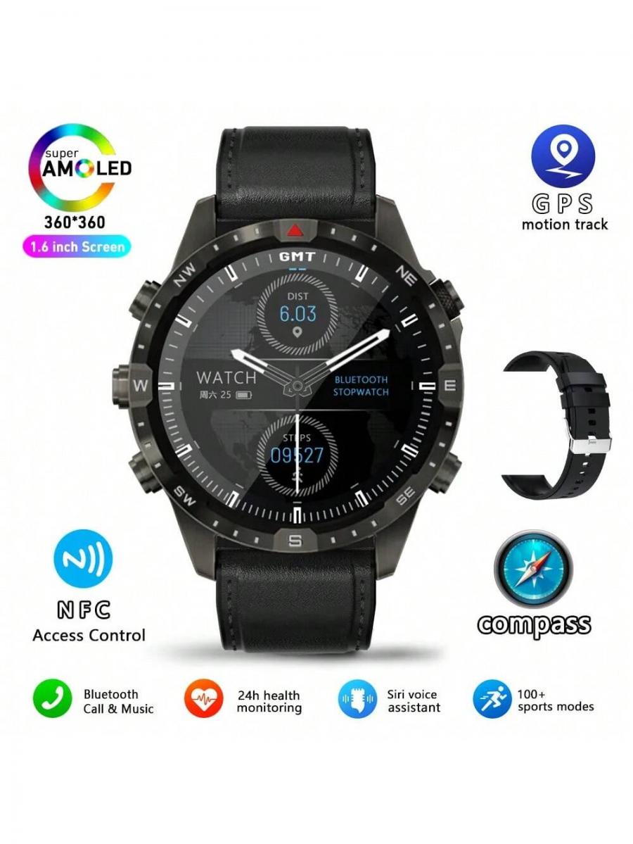Smart Watch Fitness Tracker Waterproof Heart Rate Monitor Bluetooth 2024