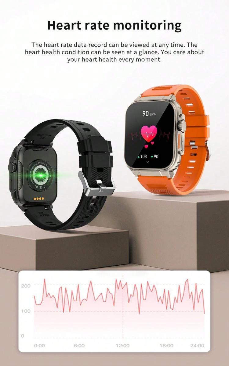 LIGE Multifunctional Smart Watch IP68 Waterproof Fitness Tracker