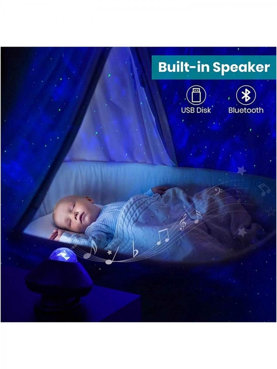 Ocean Wave Galaxy Light Projector with Bluetooth Speaker and Remote