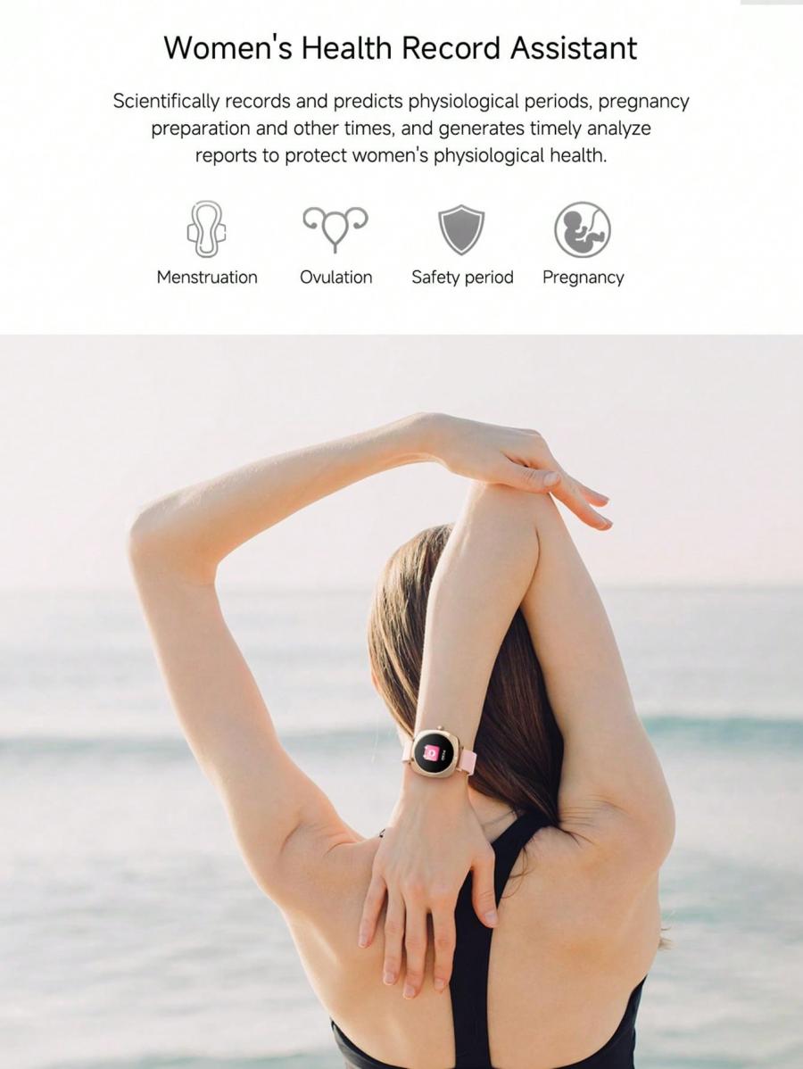 Womens Smart Watch LC605 Bluetooth Calling IP68 Waterproof Fitness Tracker