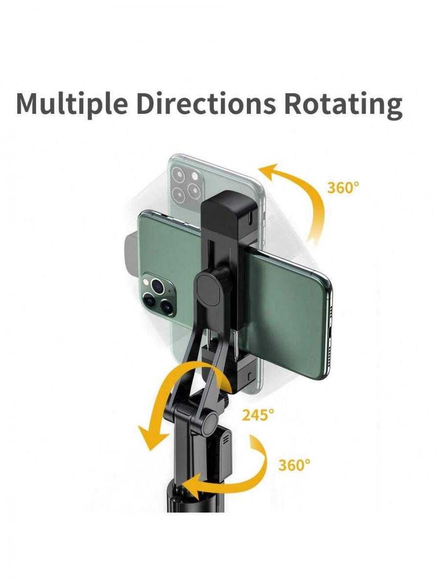 K30 Aluminum Alloy Tripod Selfie Stick with Bluetooth and Fill Light