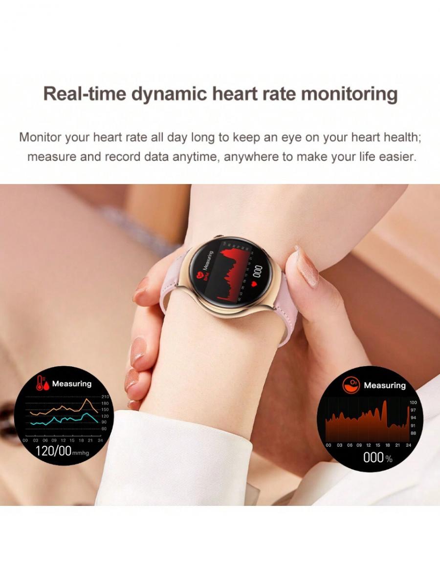 Fashion Smart Watch for Women Heart Rate Sleep Monitor Fitness Tracker