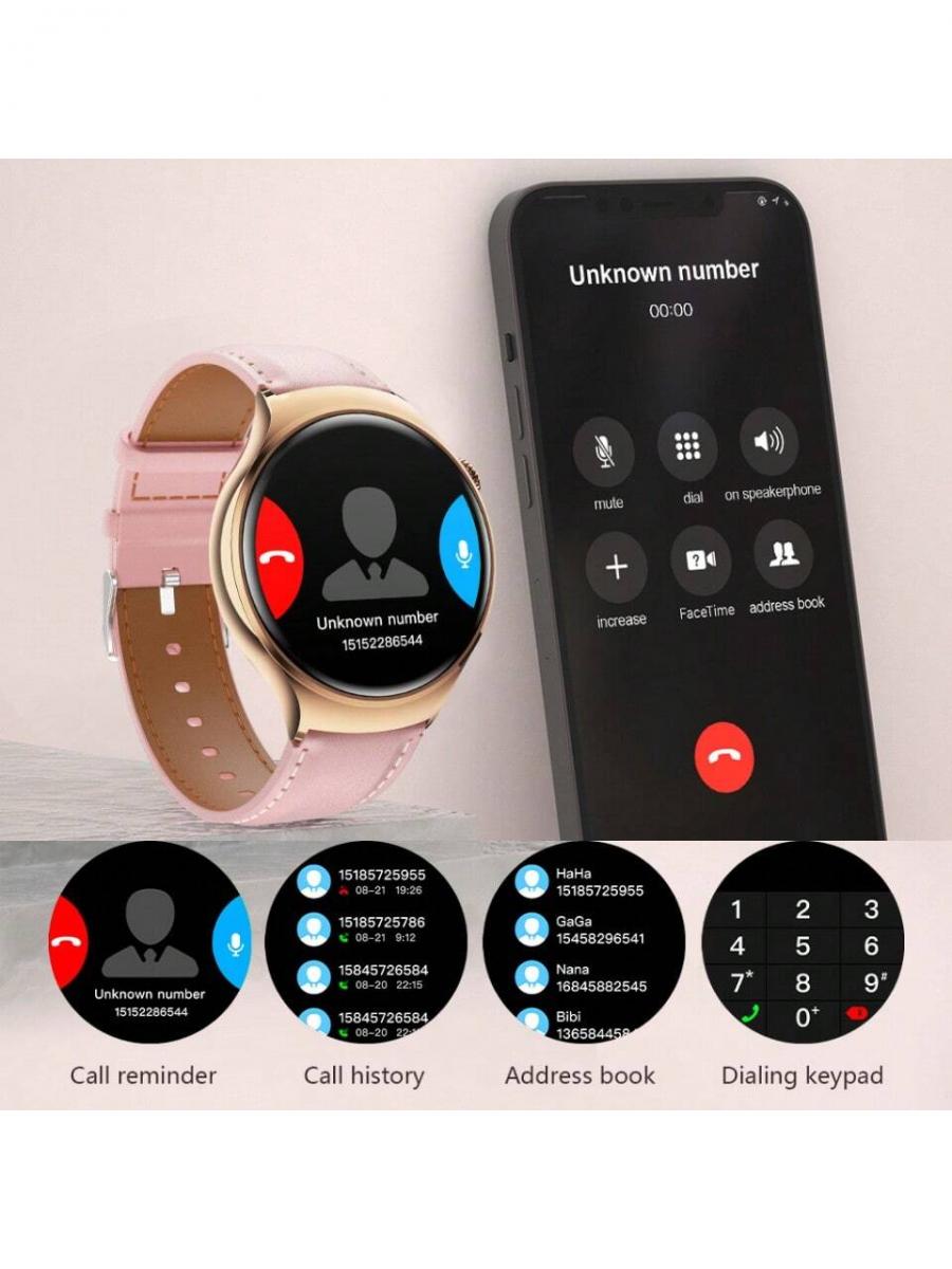 Fashion Smart Watch for Women Heart Rate Sleep Monitor Fitness Tracker