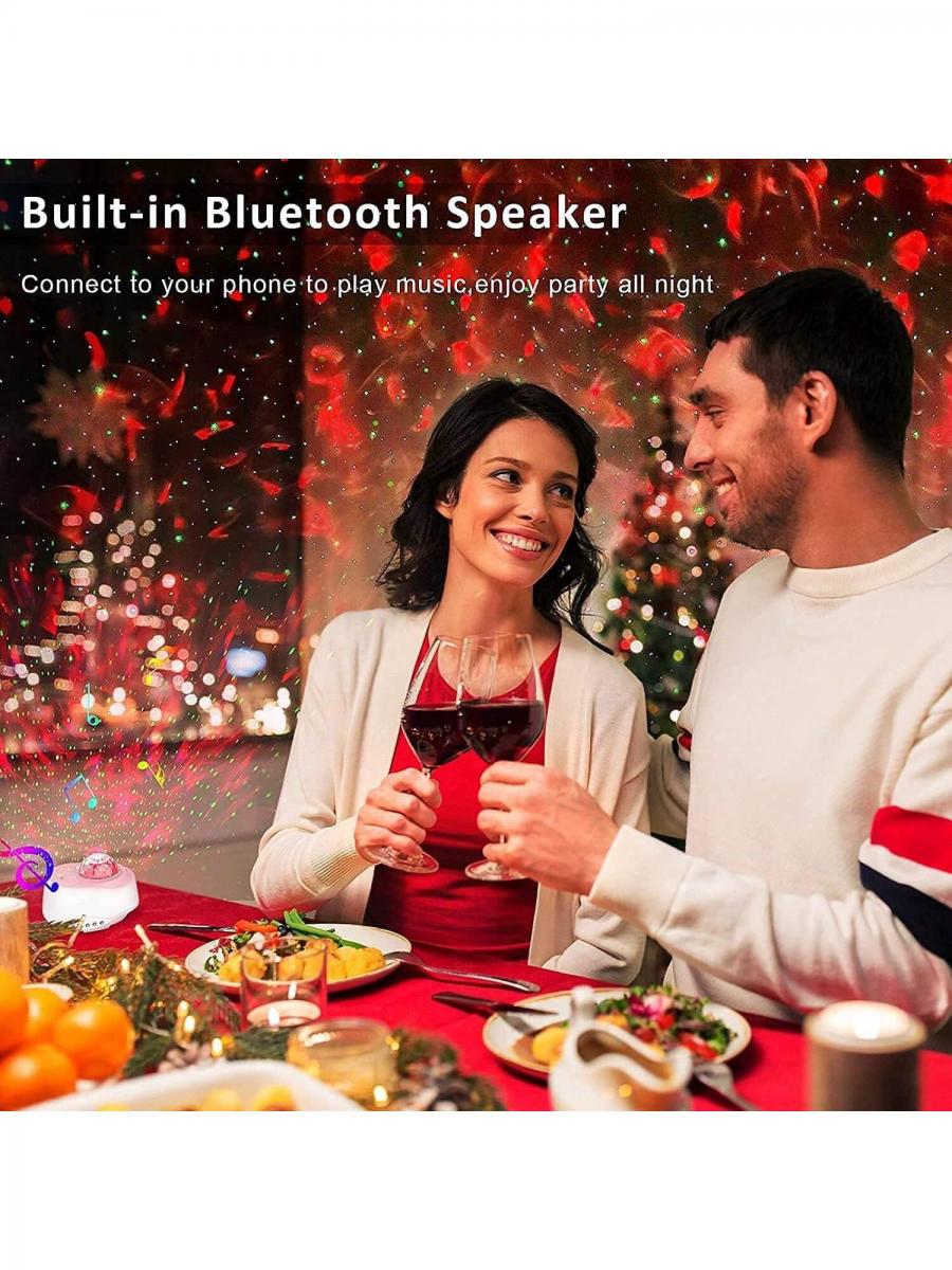 Galaxy Star Projector Bluetooth Speaker Night Light for Bedroom
