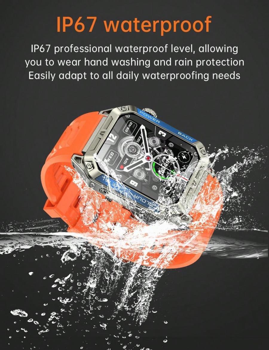 LIGE Smart Watch 19 Inch Fitness Tracker with Heart Rate and Sleep Monitor