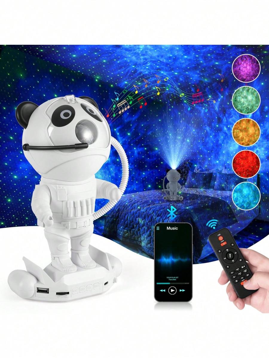 Astronaut Galaxy Star Projector Kids Night Light Bluetooth Speaker