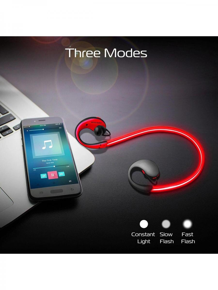 Wireless Sports Neckband Earphones HD Stereo Sweatproof Headsets