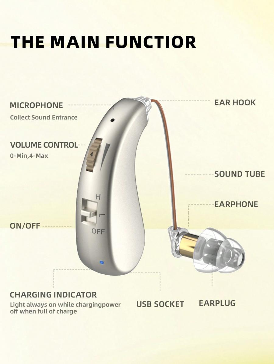 Rechargeable Binaural Bluetooth Headphones with Noise Reduction Case