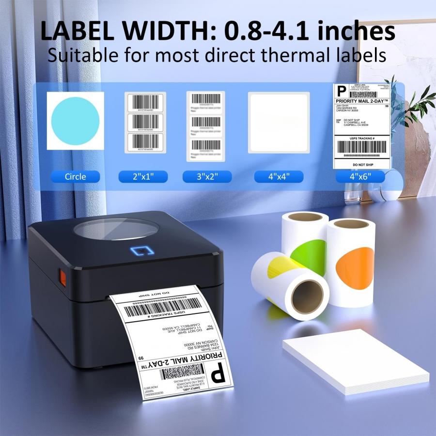 4 Inch Shipping 4X6 Thermo Barcode Sticker Printing Machine