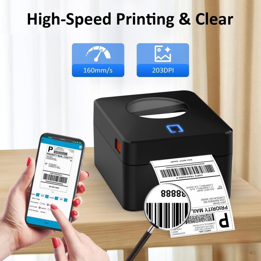 4 Inch Shipping 4X6 Thermo Barcode Sticker Printing Machine