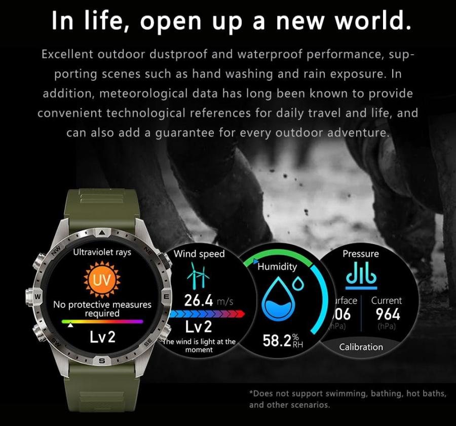 2024 Smartwatch Fitness Tracker for Men and Women Bluetooth Waterproof