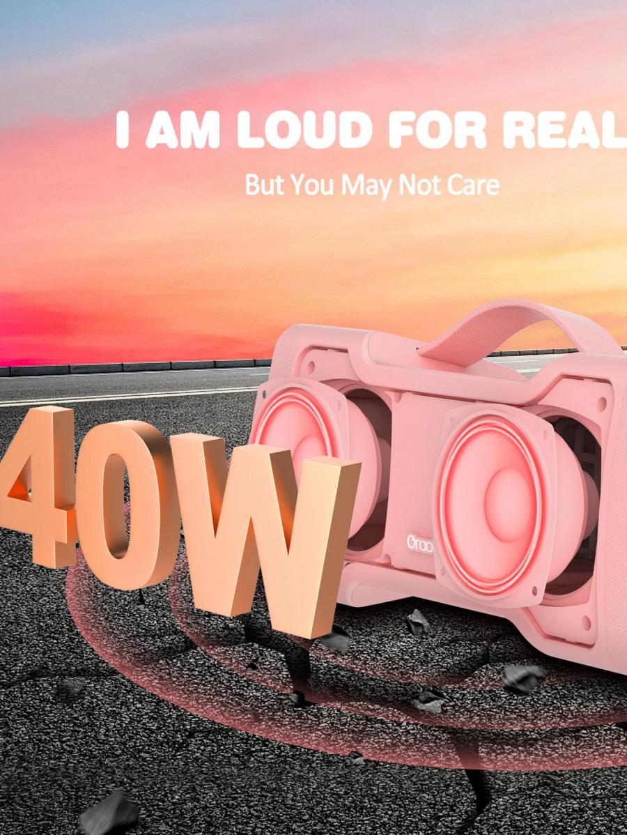Oraolo 40W Loud Bluetooth Speaker Portable Waterproof Stereo Sound