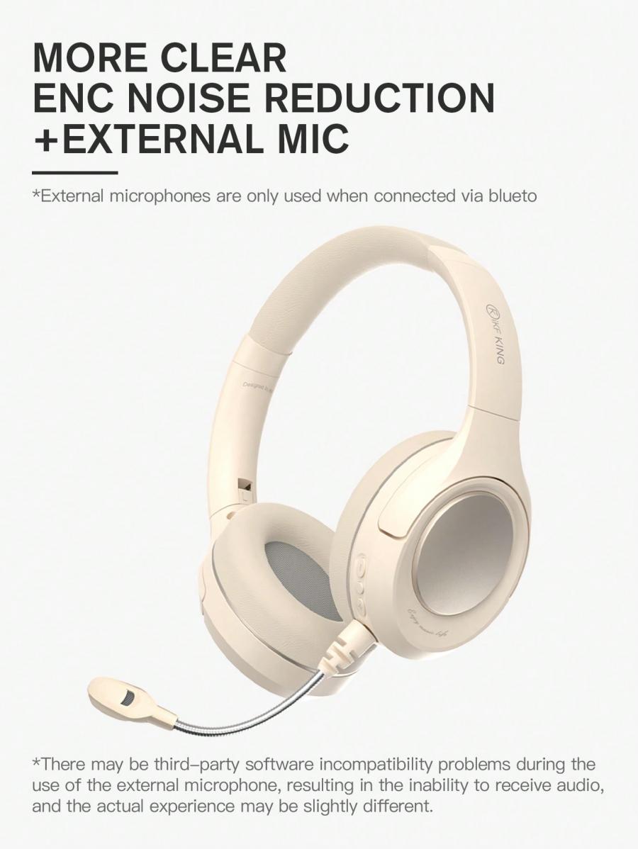 iKF King Fashion Wireless Noise Cancelling Headset with Microphone
