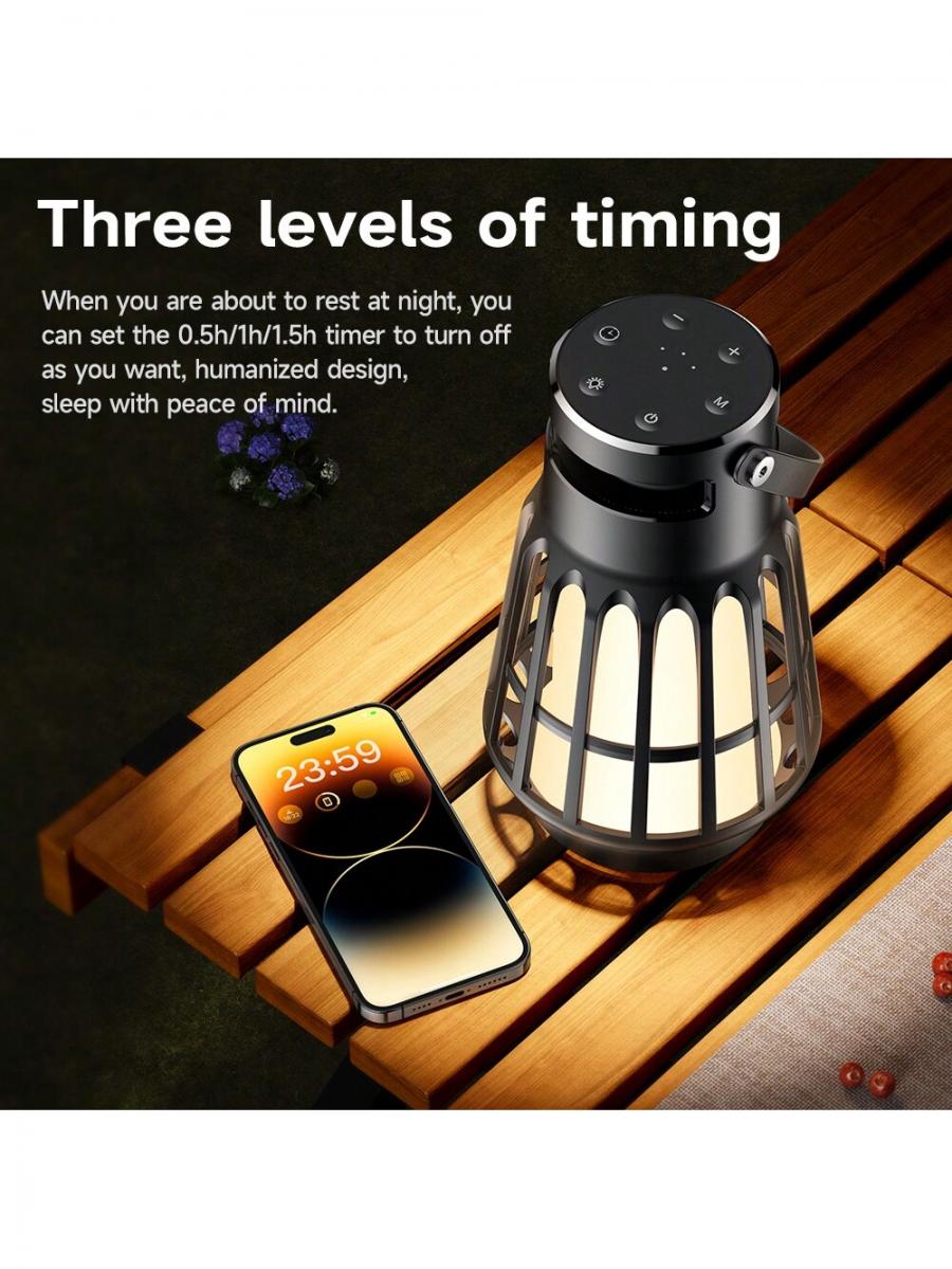 Portable Wireless Speaker and Camping Lamp with Long Battery Life