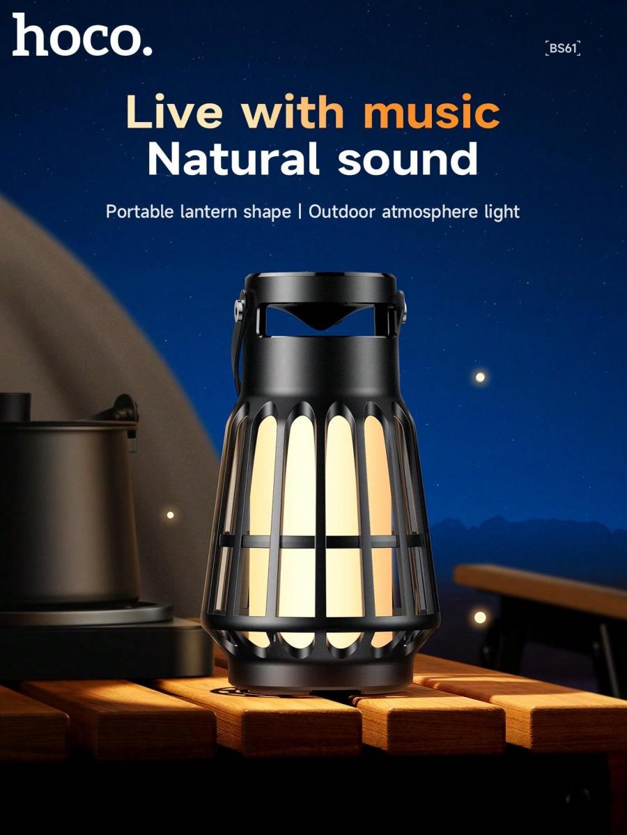 Portable Wireless Speaker and Camping Lamp with Long Battery Life