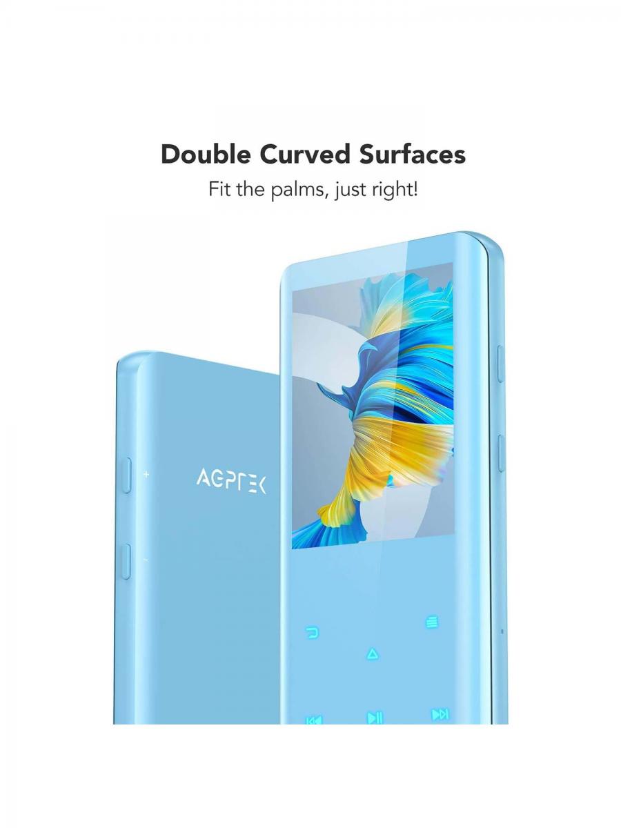 AGPTEK A19X Bluetooth MP3 Player 32GB Lossless Sound Portable Music
