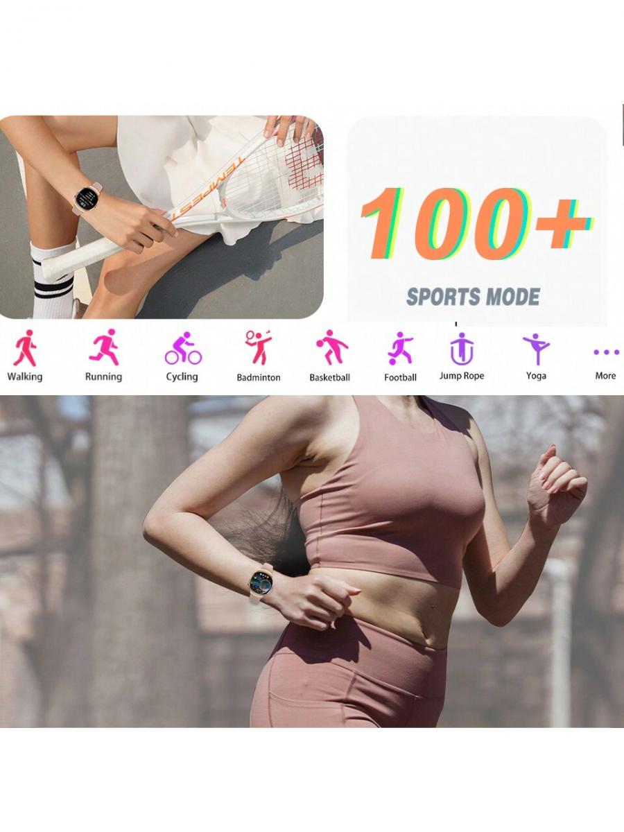 Fashionable Womens Smart Watch Activity Tracker Heart Rate Monitor Gold