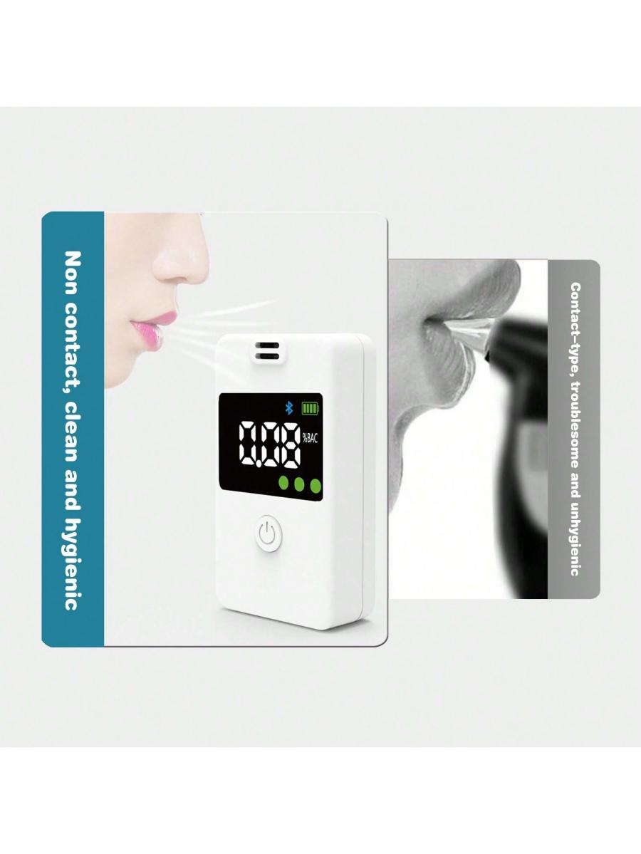 Professional Grade Bluetooth Breathalyzer with Digital LCD Display