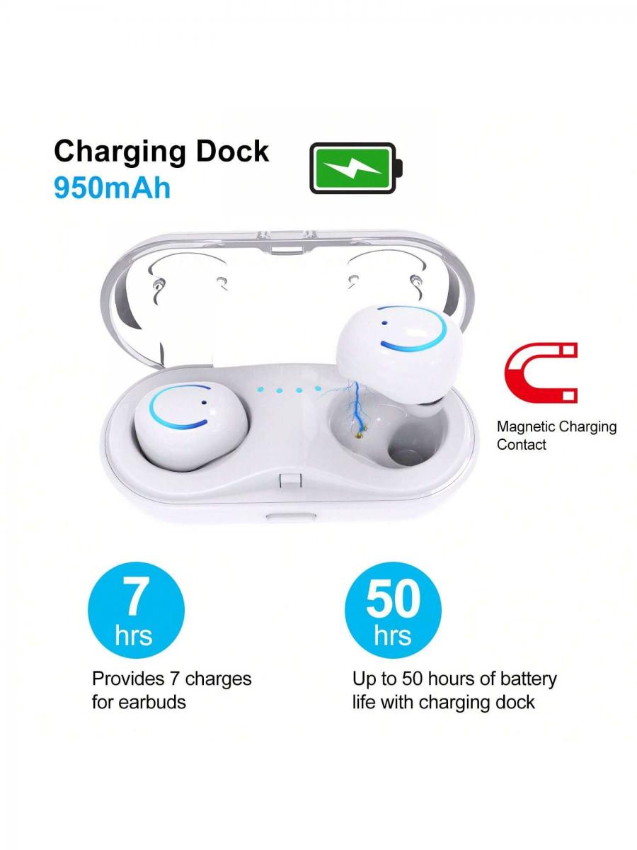 Wireless TWS Stereo Earbuds Bluetooth Headphones 1 Pair