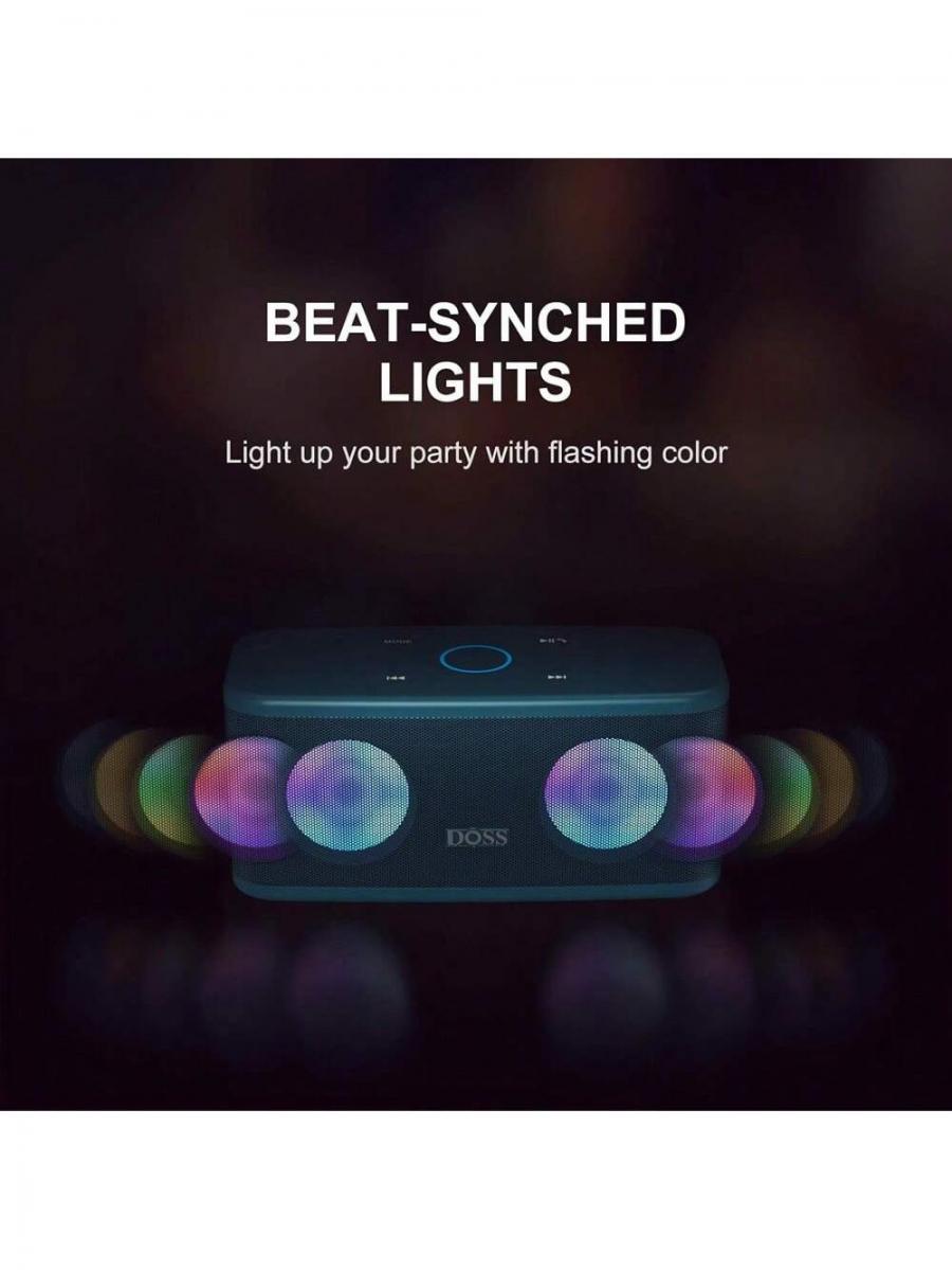 DOSS SoundBox Plus 16W HD Bluetooth Speaker with LED Lights
