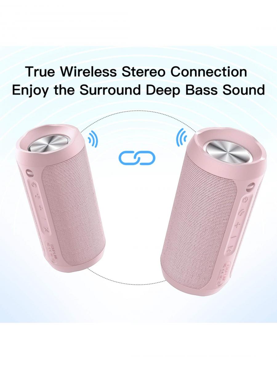 EDUPLINK 20W Waterproof Portable Bluetooth Speaker with RGB Lights