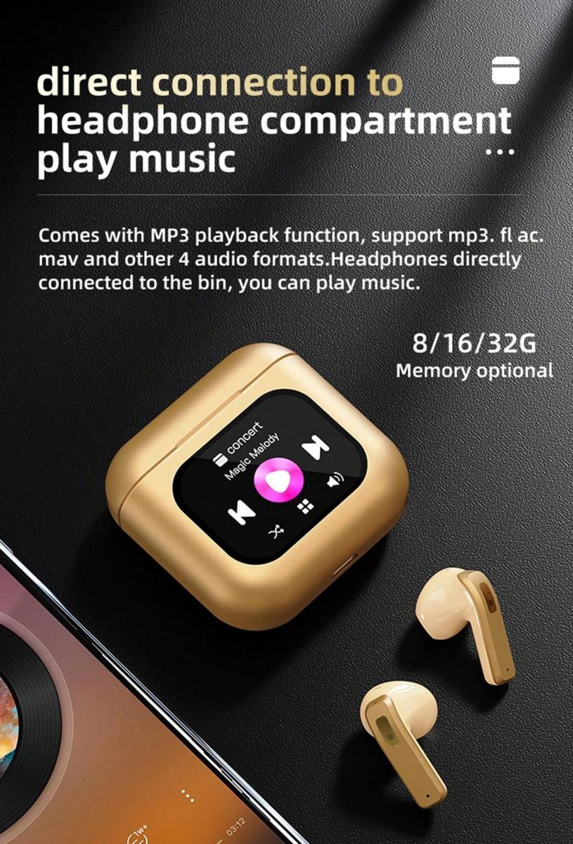 2024 K1 Smart Bluetooth Earphones Touch Control ENC Noise Cancellation