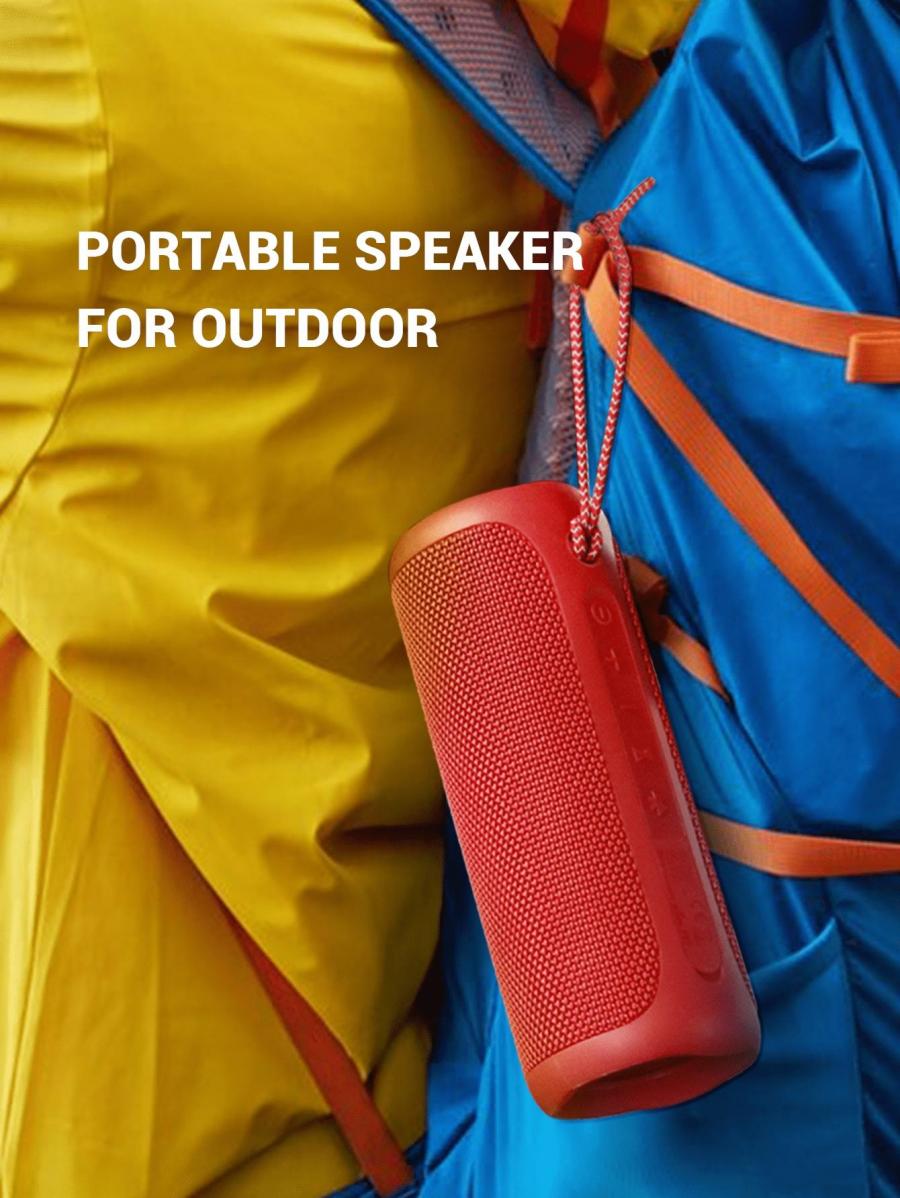 SOWO Portable Waterproof Wireless Speaker 25W Loud Sound Red