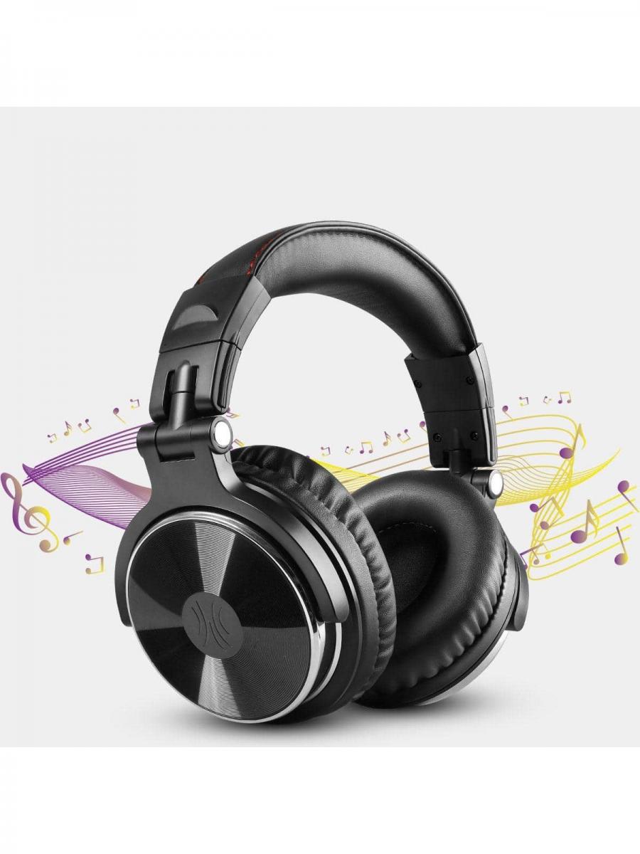 OneOdio Wired Over Ear Studio DJ Headphones with Mic Black