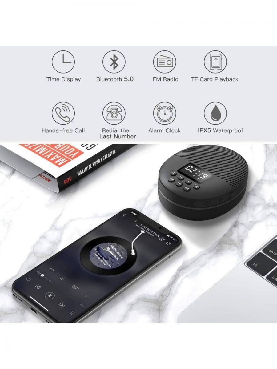 AGPTEK Bluetooth Душ Радио Динамик Водонепроницаемый Длительный Срок Службы Батареи