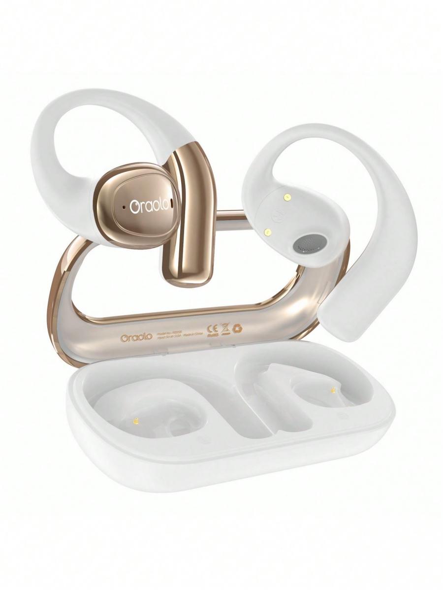 Oraolo Bluetooth Open Ear Headphones with AI Noise Canceling 32H Playtime