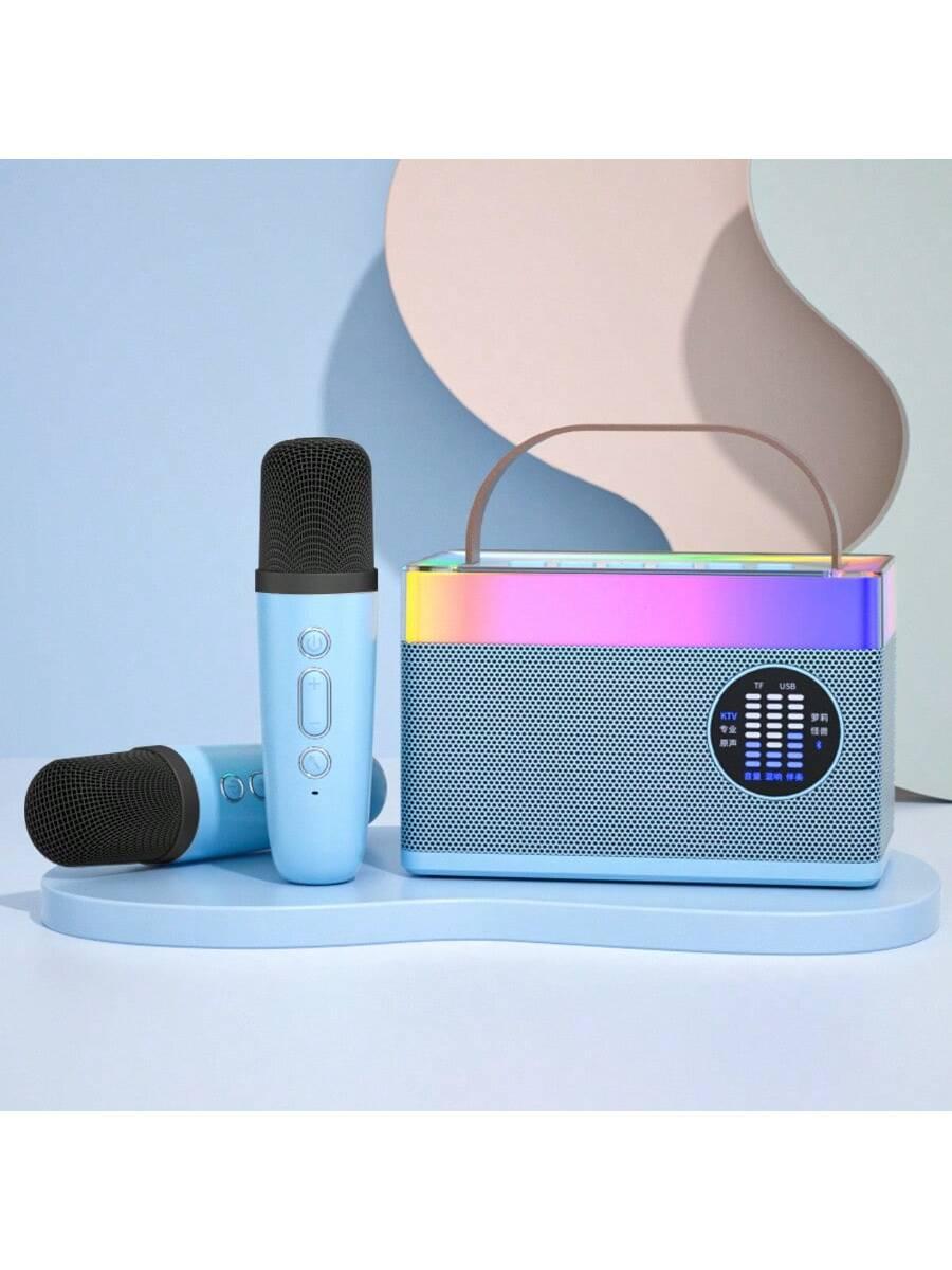 Portable Outdoor Bluetooth Speaker with Microphone for Singing
