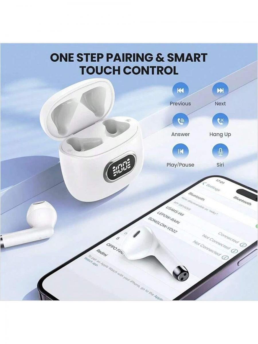 Wireless Earbuds Bluetooth Headphones TWS Stereo Sound