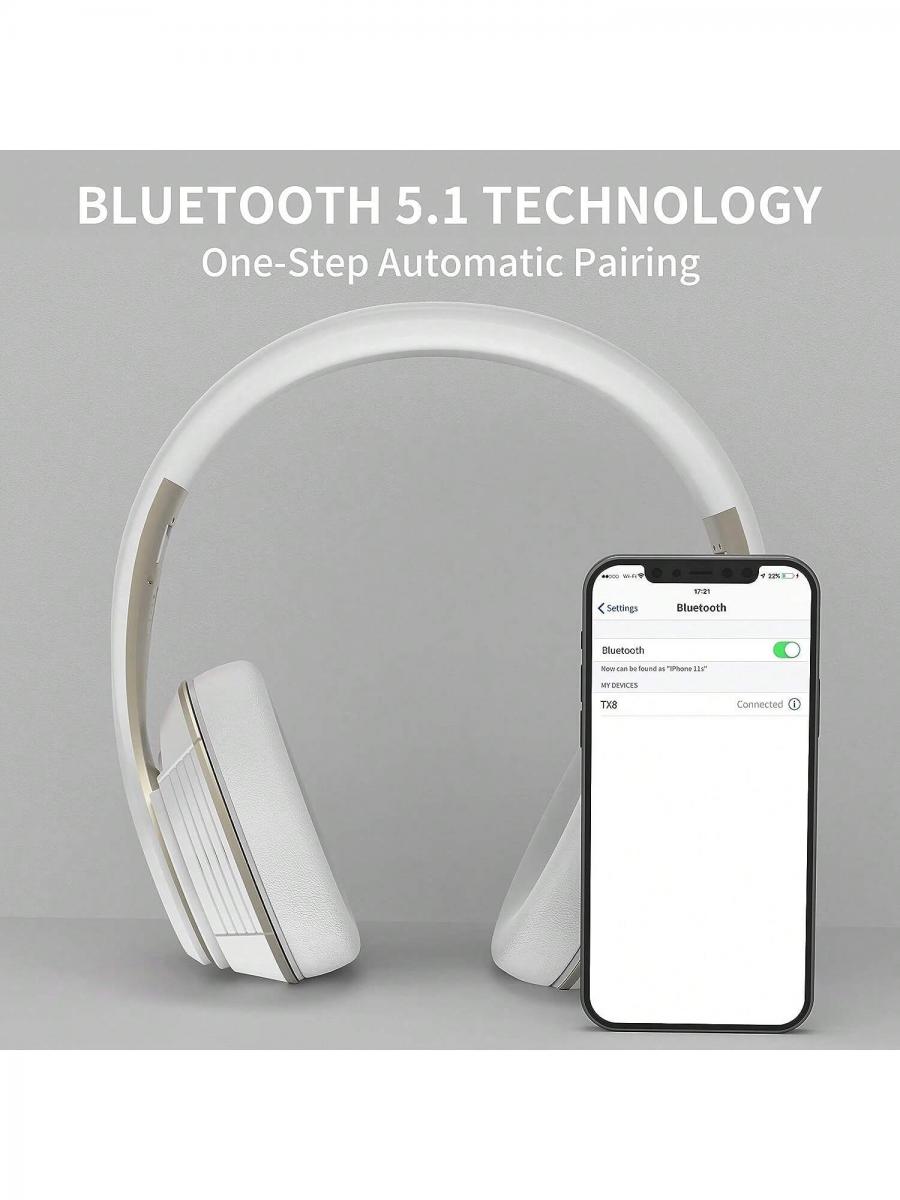 Riwbox TX8 Bluetooth Over Ear Headphones HiFi Stereo Touch Control