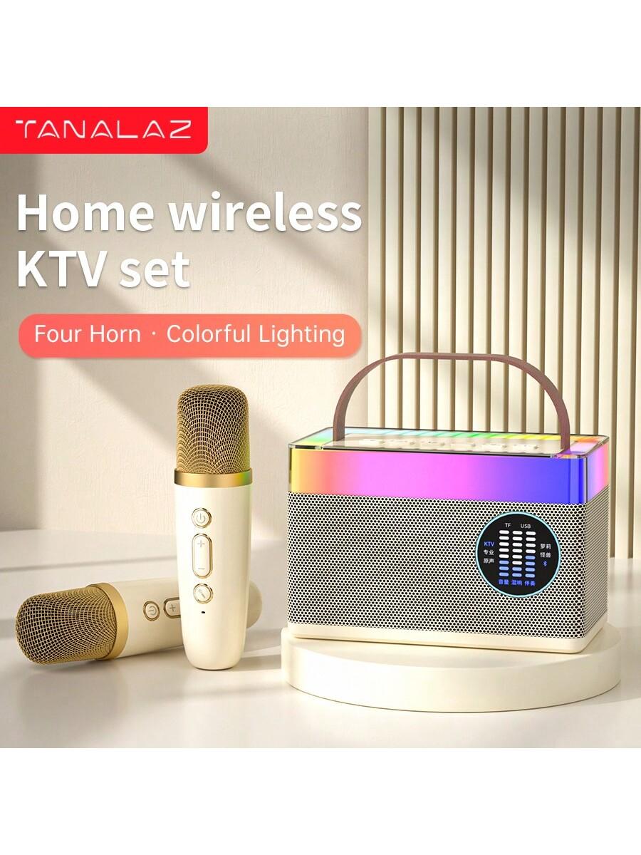 Portable Outdoor Bluetooth Speaker with Mic for Singing Fun