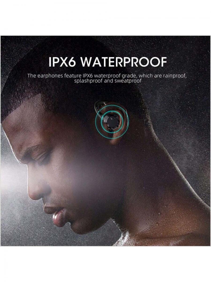 Bluetooth 52 Wireless Earbuds Stereo Touch Headphones Ear Hook
