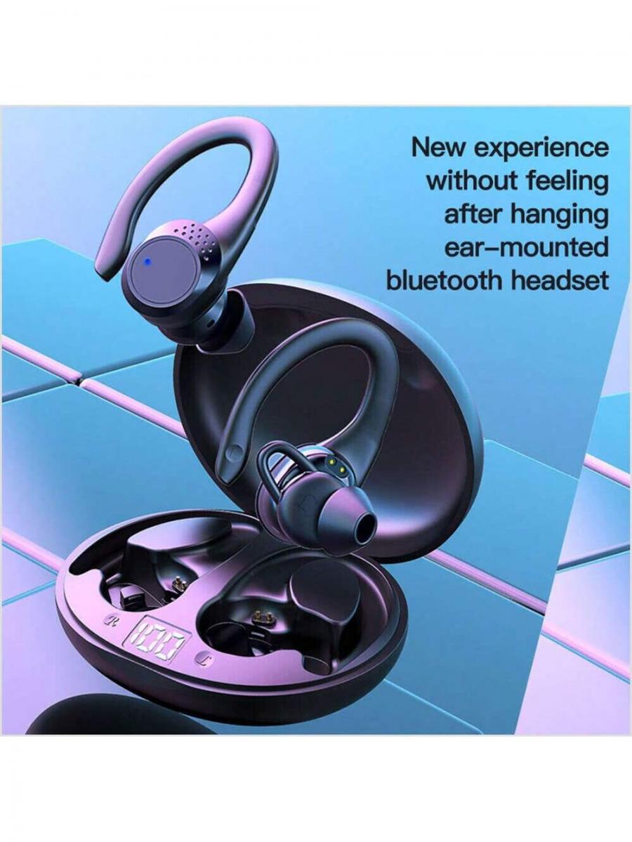 Bluetooth 52 Wireless Earbuds Stereo Touch Headphones Ear Hook