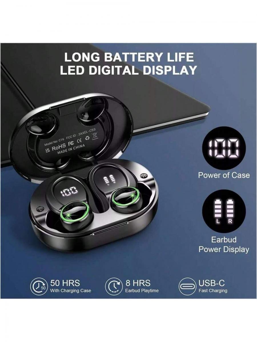 Bluetooth 53 Wireless Stereo Earbuds Headphones with Crisp Sound