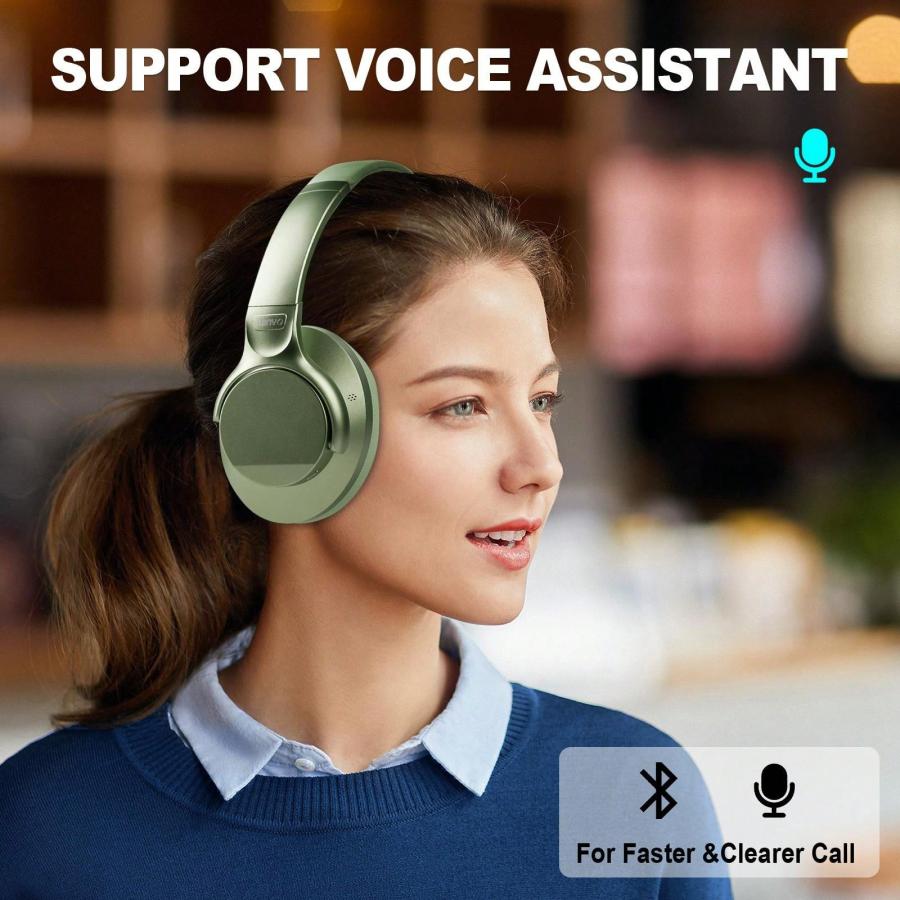 TUINYO Wireless Noise Cancelling Over Ear Bluetooth Headphones