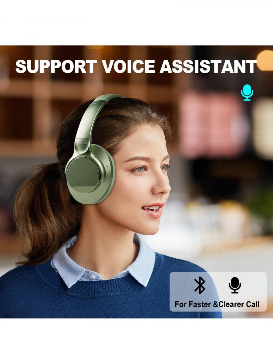 TUINYO Wireless Noise Cancelling Over Ear Bluetooth Headphones
