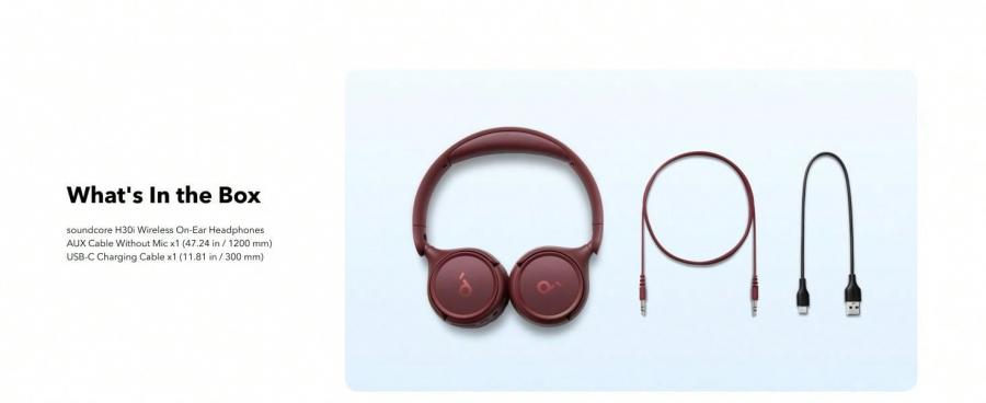 Soundcore H30i Wireless On Ear Headphones 70H Playtime Bluetooth
