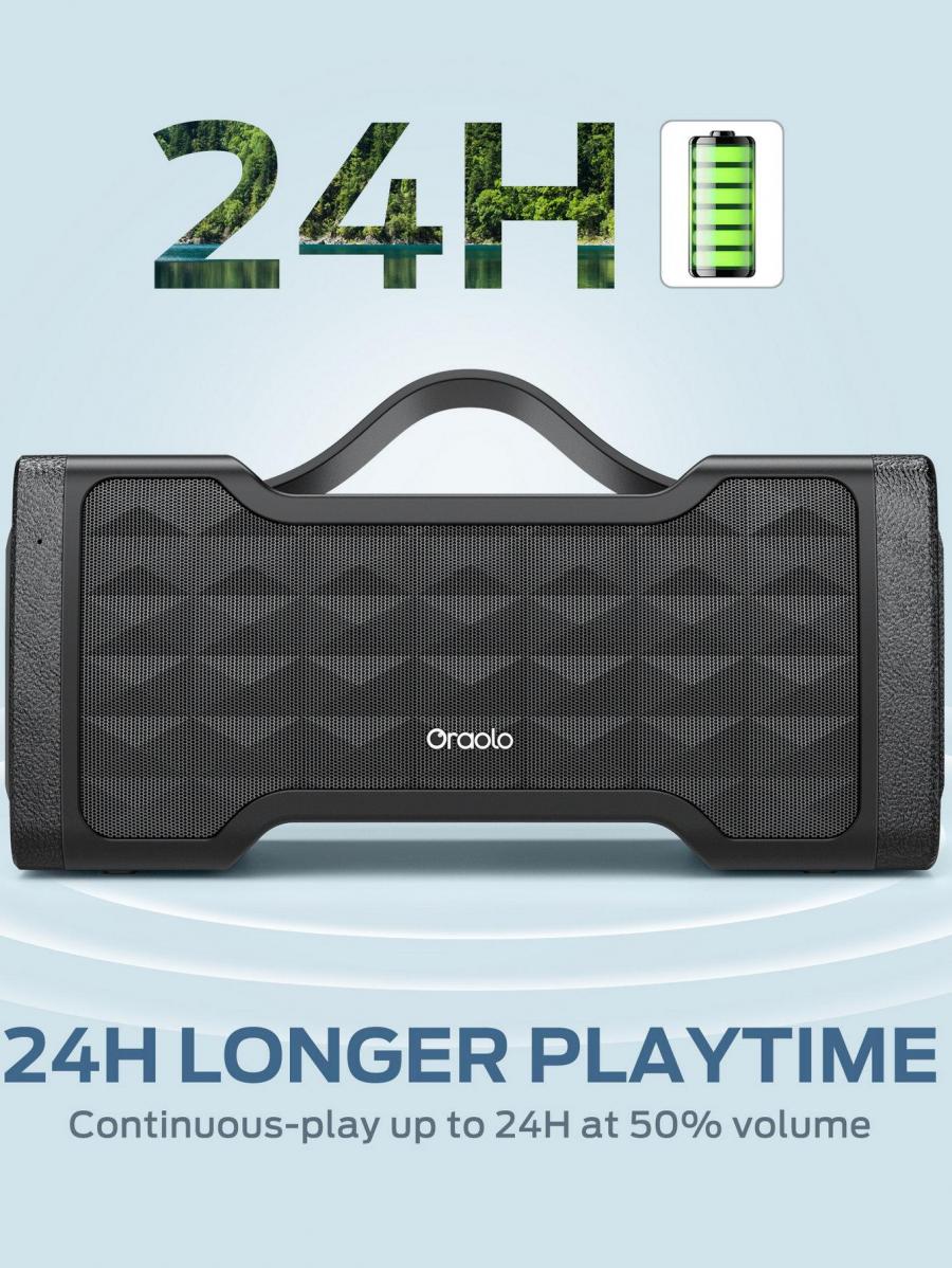 Oraolo 40W Portable Bluetooth Speaker Waterproof Stereo Sound