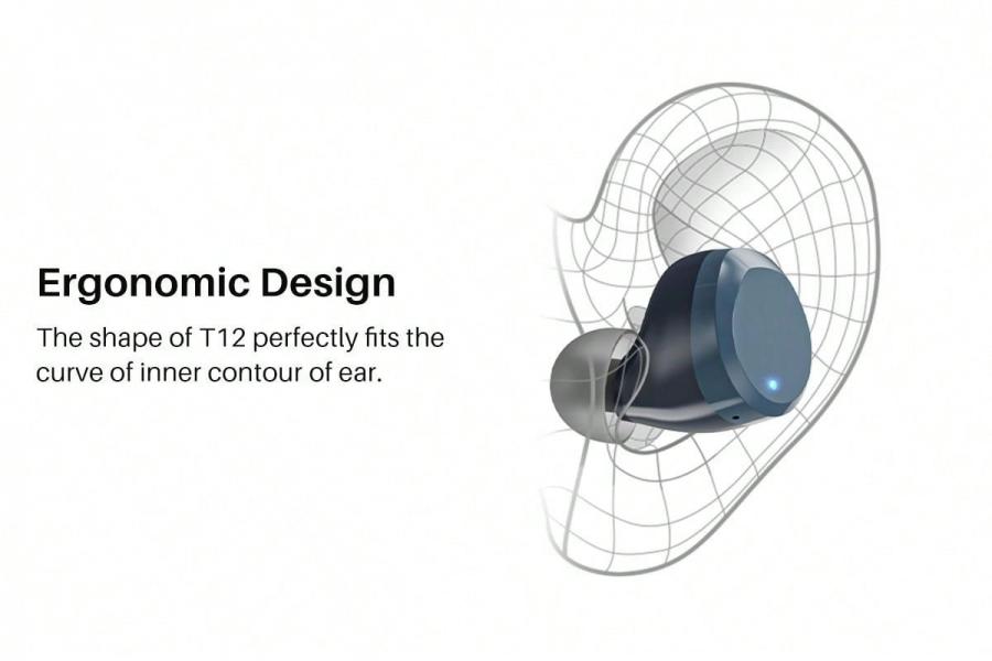 TOZO T12 Wireless Earbuds Bluetooth 53 Touch Control Premium Sound