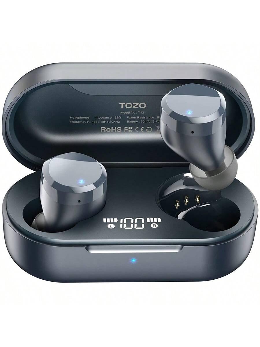 TOZO T12 Wireless Earbuds Bluetooth 53 Touch Control Premium Sound