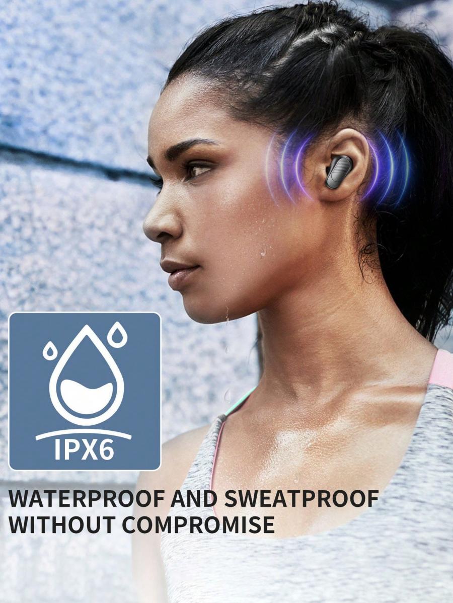 BUGANI True Wireless Bluetooth Earbuds with Deep Bass and ENC Noise Cancelling