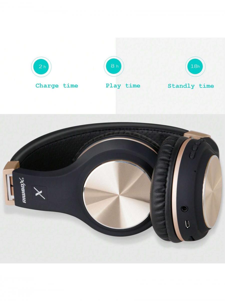 Riwbox XBT 80 Wireless Bluetooth Folding Headphones with Mic and Control