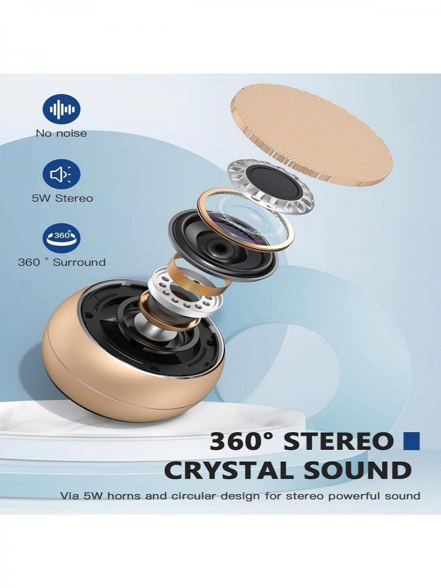FORKODA Portable Bluetooth Speakers Enhanced Bass Wireless Speaker