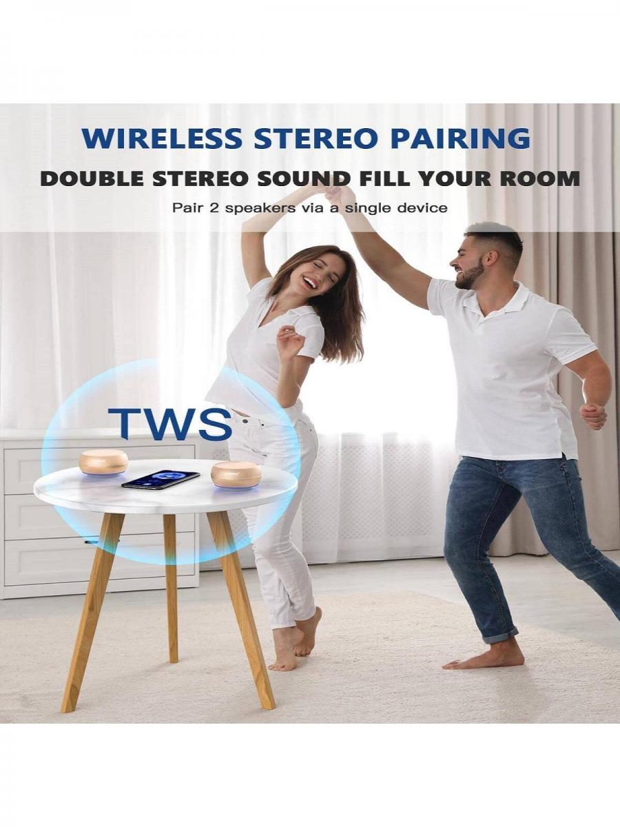 FORKODA Portable Bluetooth Speakers Enhanced Bass Wireless Speaker