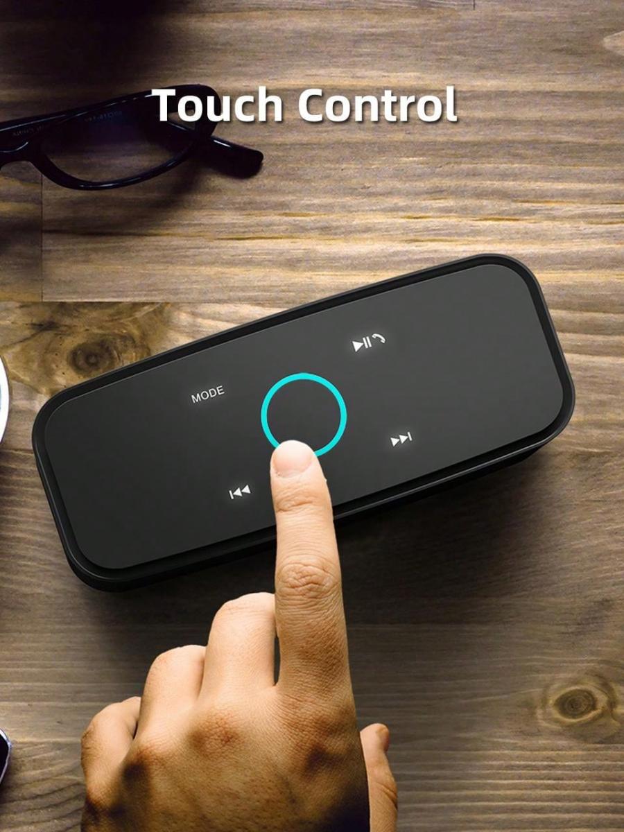 DOSS SoundBox Touch Portable Bluetooth Speaker with 20 Hours Playtime